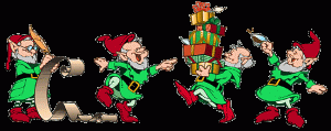 gift bearing elves (or gnomes)