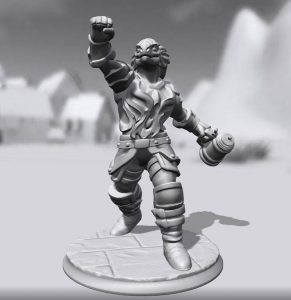A HeroForge example. My beer drinking dragonborn cleric. She's a hoot. 