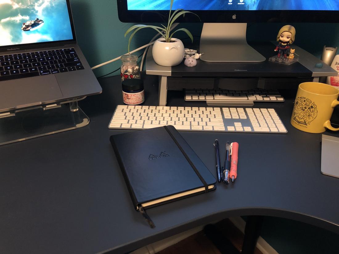 jetpens Rhodia notebook and three pens